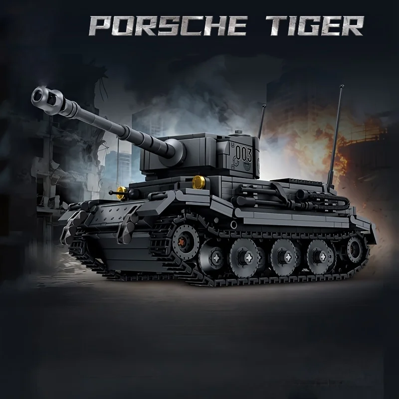 

Комплект модели танка немецкой пантеры — с револьверными дорожками и пушкой, подходит для подарка на день рождения/Рождество/Великоkanoc/Хэллоуин для взрослых