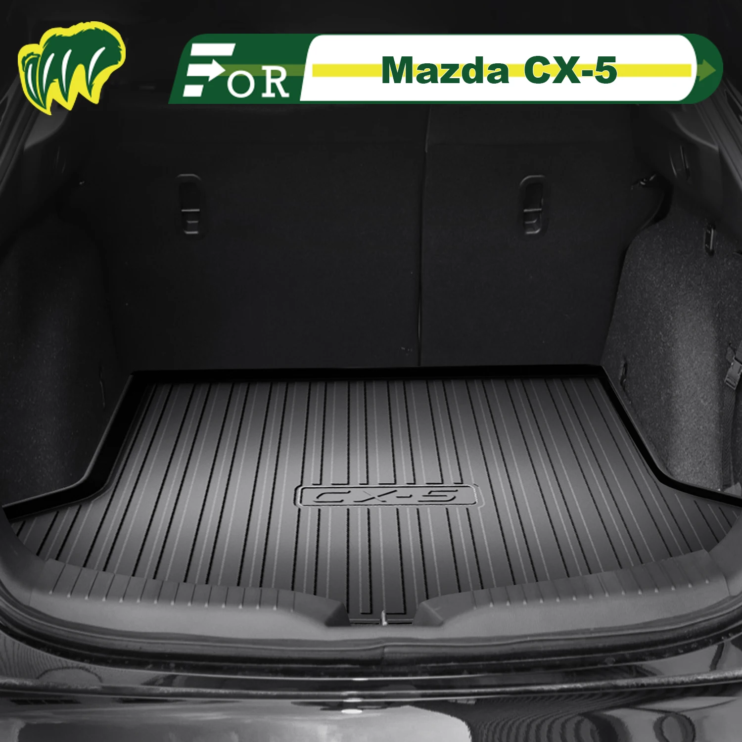 

For Mazda CX-5 2013-2025 TPE Custom Fit Car Trunk Mat All Season Cargo Mat 3D Shaped Trunk Liner Rear Trunk Protection Mat