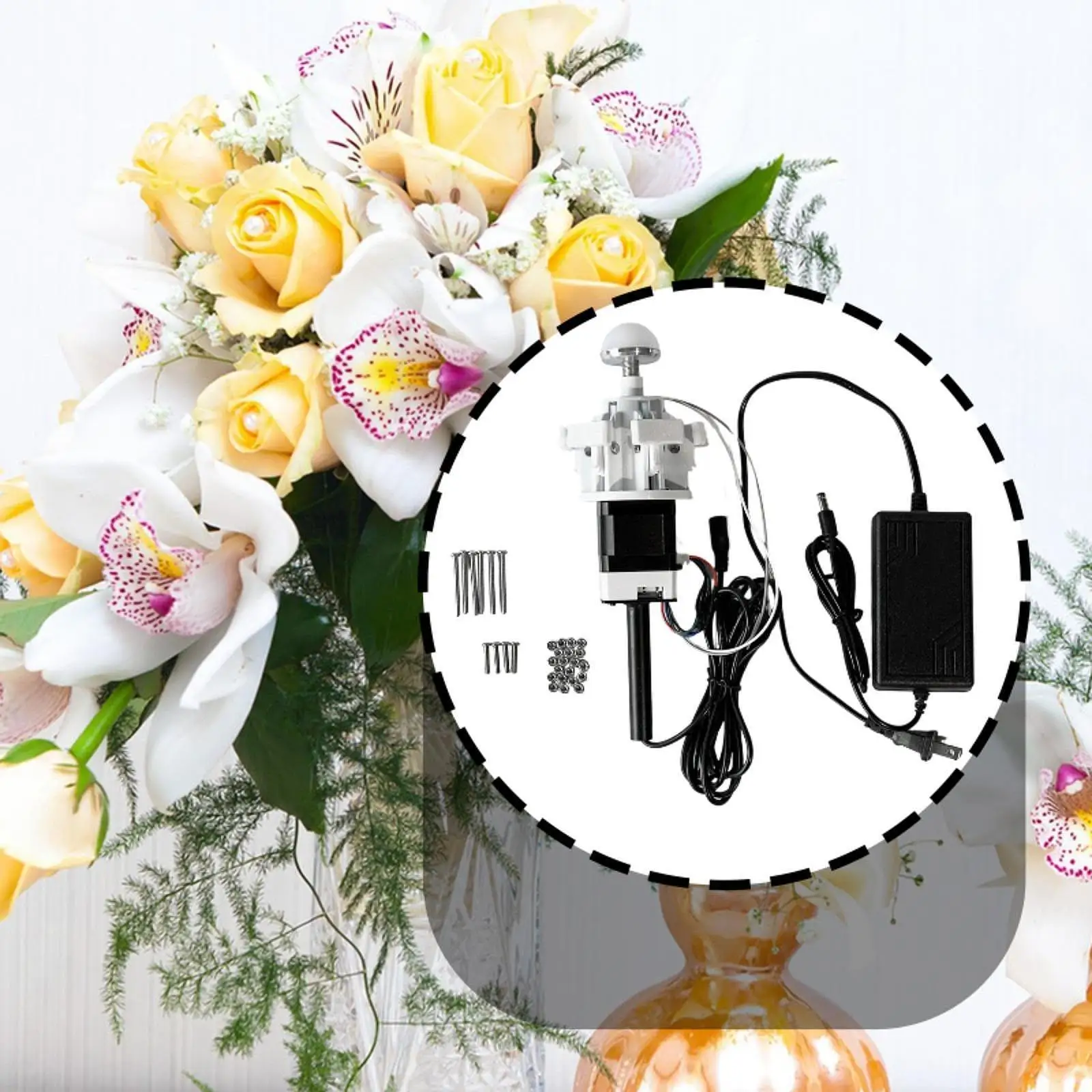 

Мотор для автоматического раскрытия и закрытия искусственных цветов для сценических выступлений, механизм движения цветов, декоративное оформление цветами