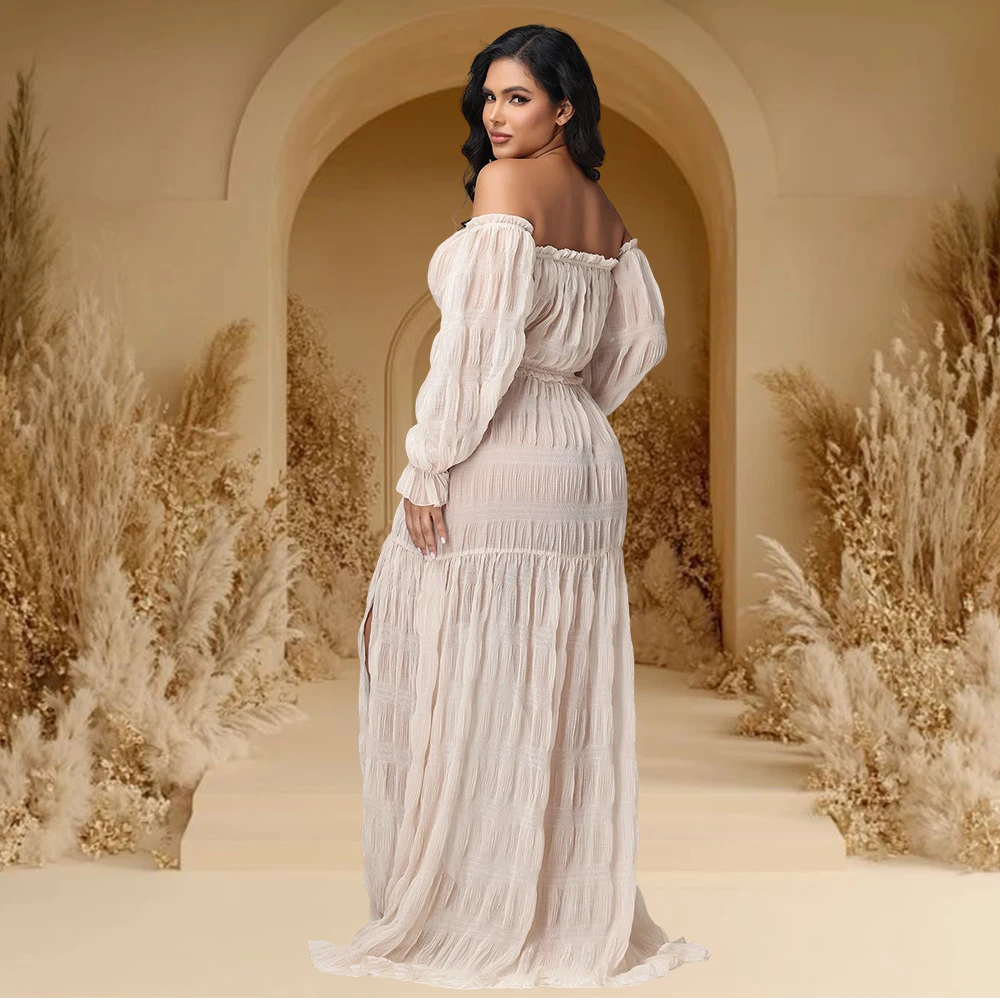 Bohemian Maternity Chiffon 2 P - Maxi Dress Boho ulasan dan harga