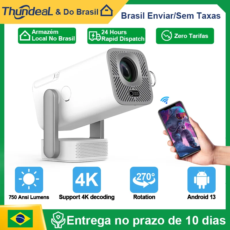 ThundeaL Projetor Full HD TD80 Pro 1080P 2K 4K TD80Pro TD80W Atualização WIFI Android Mini Beam Projetor 3D LED Vídeo Home Theater