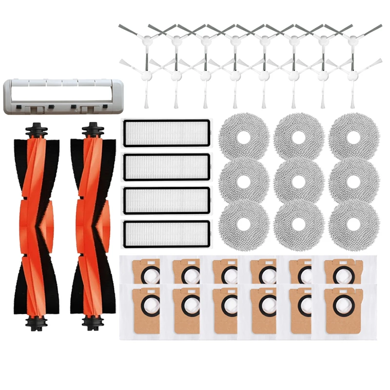 For Xiaomi Robot Vacuum X20+/X20 Plus Parts Accessories Main Side Brush Hepa Filter Mop Cloth Dust Bag Replacement