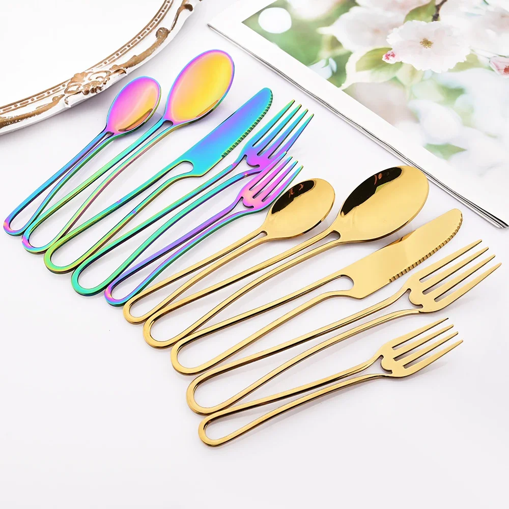 conjunto-de-talheres-de-aco-inoxidavel-5-pecas-para-cozinha-ocidental-utensilios-simples-com-cabo-vazado-faca-de-bife-colher-de-sobremesa-garfo-conjunto-de-louca