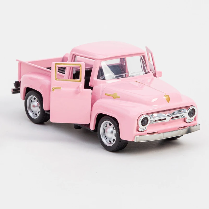 1:32 Classic Rustic Vintage Alloy Pickup Truck Vintage Pull-Back Car Model Toys