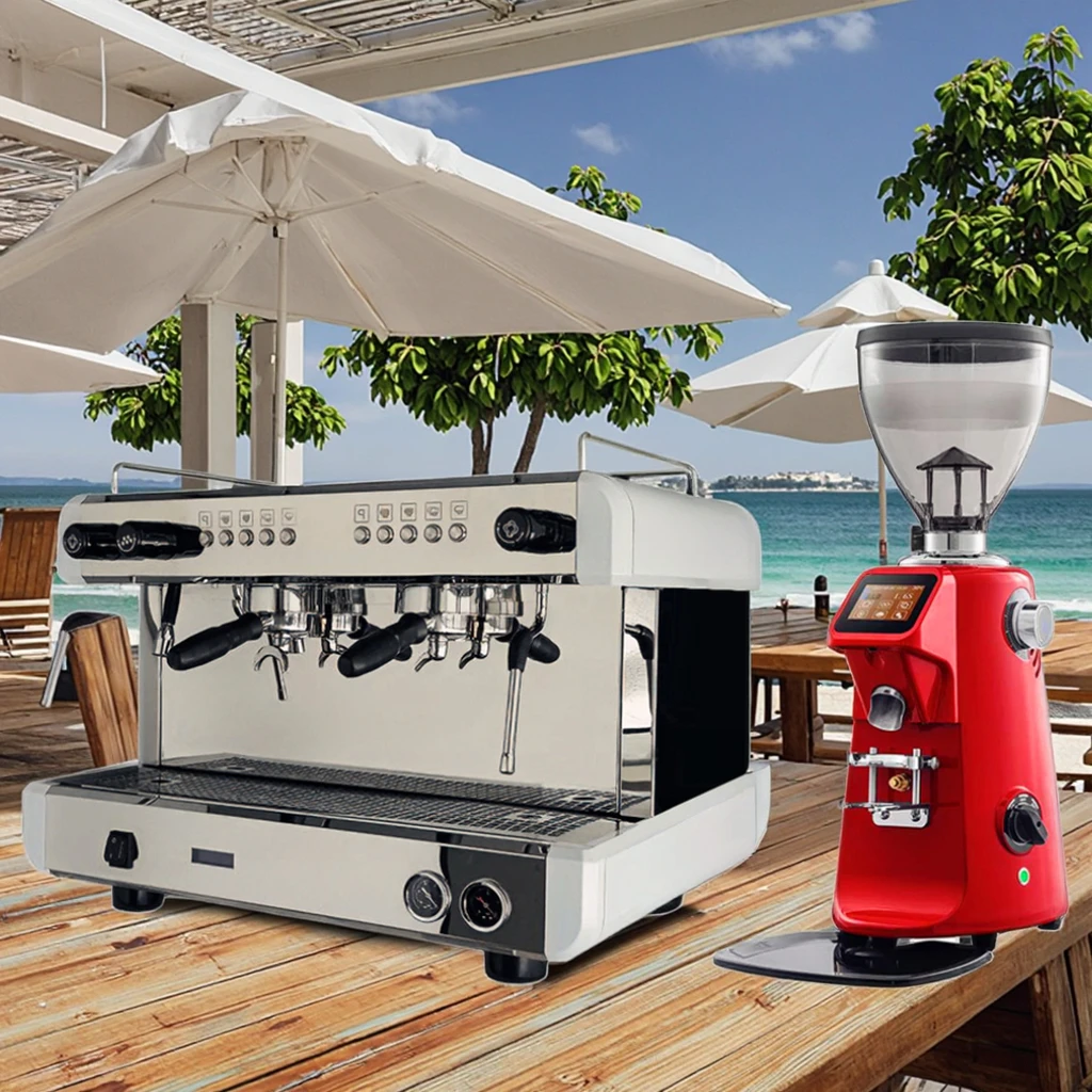 Professional Coffee Maker 110V E61 Semi Automatic 2 Group Commercial Espresso Coffee Machine for Business