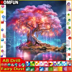 HOMFUN Fairy Dust AB Square/Round Drill 5D DIY Diamond Painting 