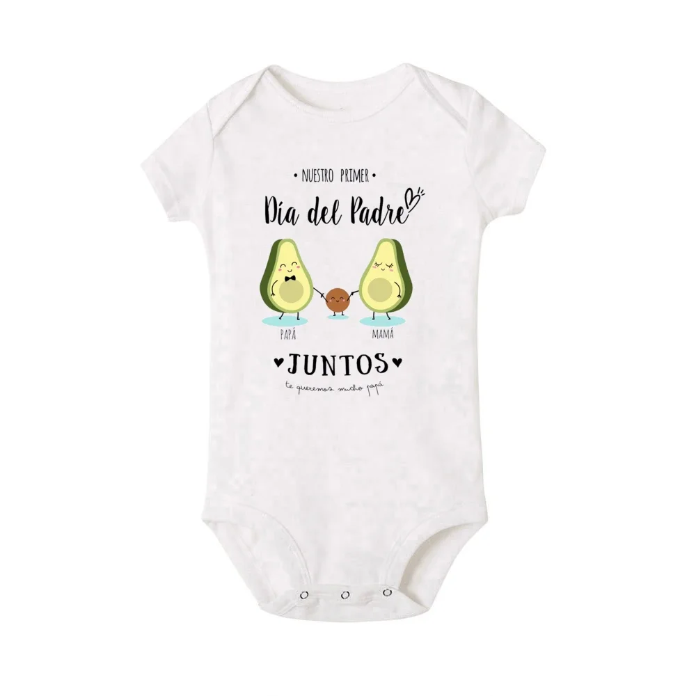 Our First Father\'s Day Together Family Matching Outfit  Infant Romper+Daddy T-Shirt Family Clothing Fathers Day Best Gifts