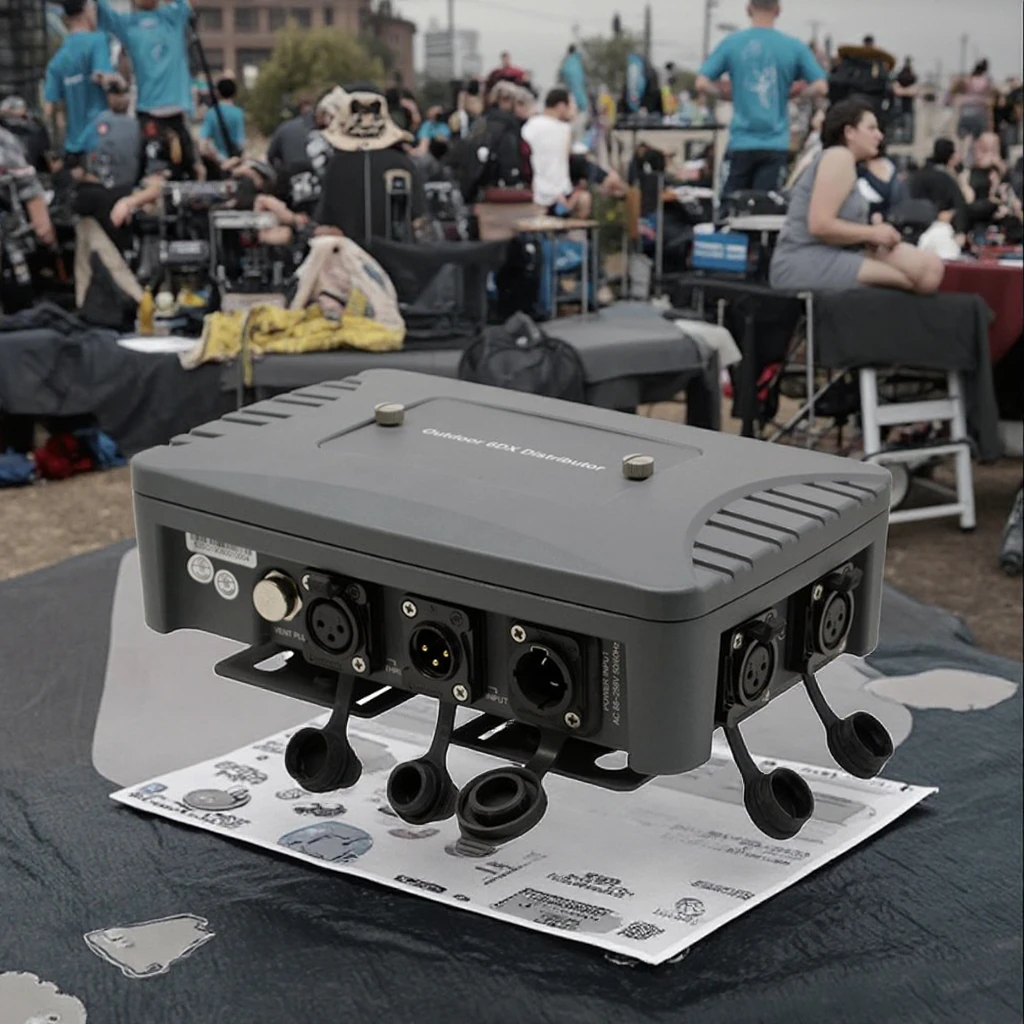 Portable IP65 DMX Pro Signal Control Module 6-Way PWM DMX Dimmer Splitter Outdoor Weddings Music Festivals Disco Clubs Stages