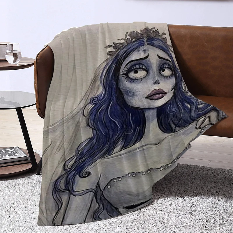 

Tim Burton's Corpse Bride Antistatic Blanket Blankets for Decorative Sofa Blanket Furry Double Bed Blankets & Throws Throw Anime