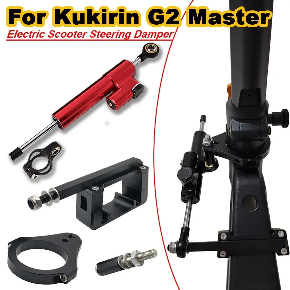 Image of Für Kukirin G2 Master E-Scooter Lenkungsdämpfer Montagehalterung Modifikation Schwenkbarer Lenkerstabilisator Teil