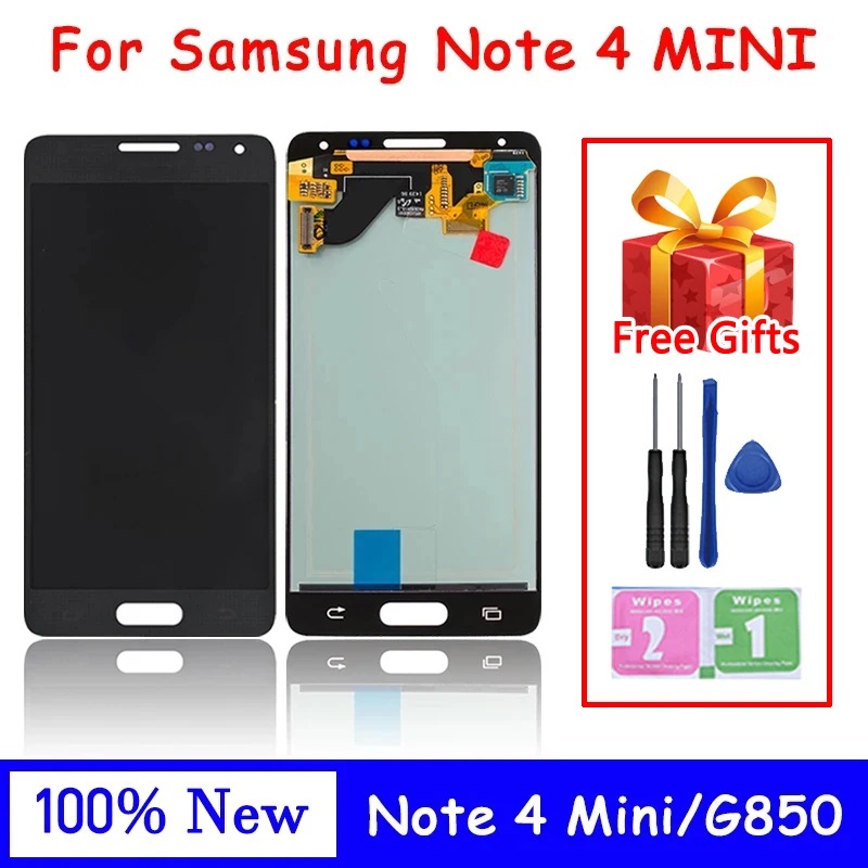 New For SAMSUNG  Alpha LCD Display Note 4 Mini LCD G850 SM-G850F G850F G850M G850Y Display Touch Screen Replacement Parts