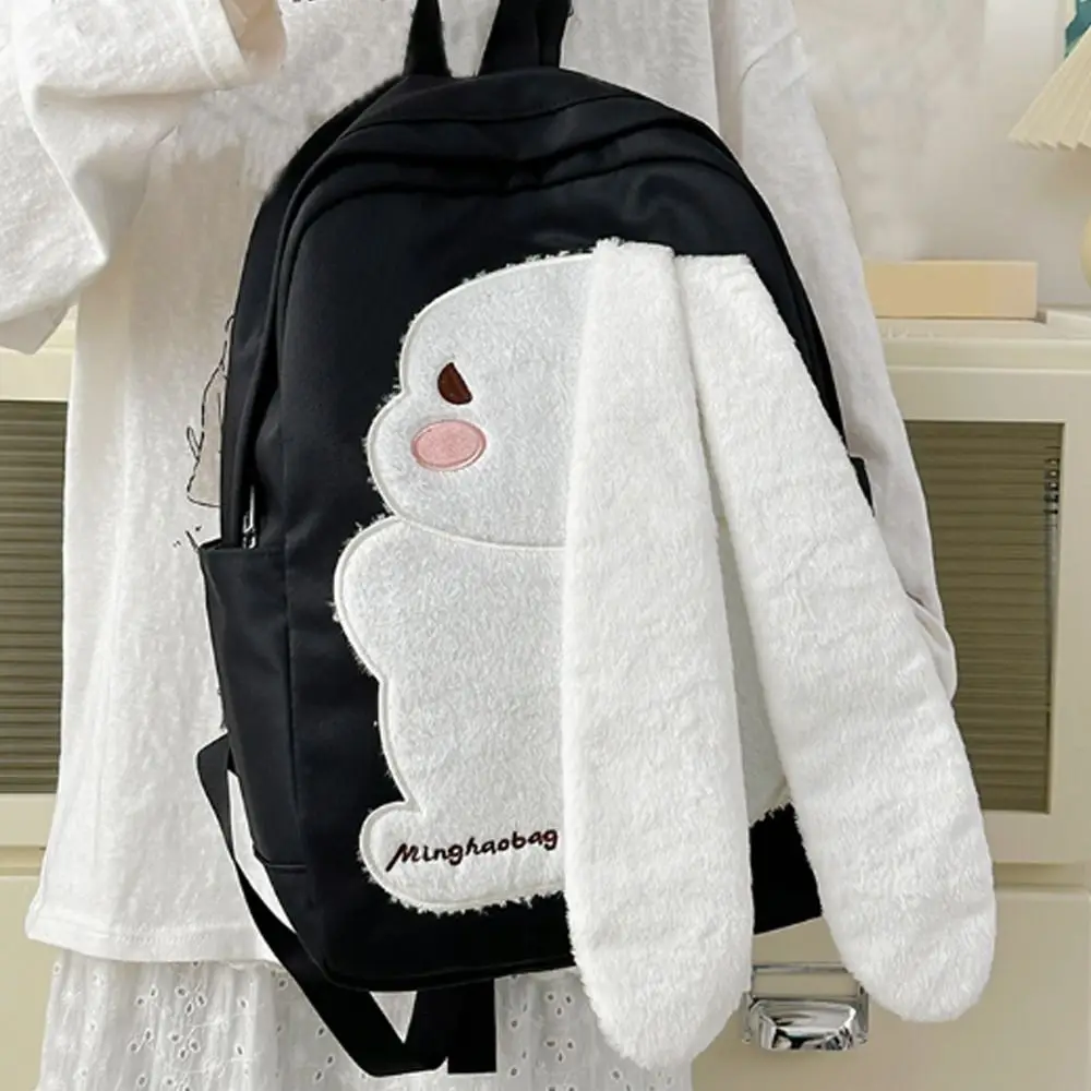 Casual Large Capacity Student Schoolbag Soft Nylon Lightweight Preppy Knapsack Girls Backpack For School