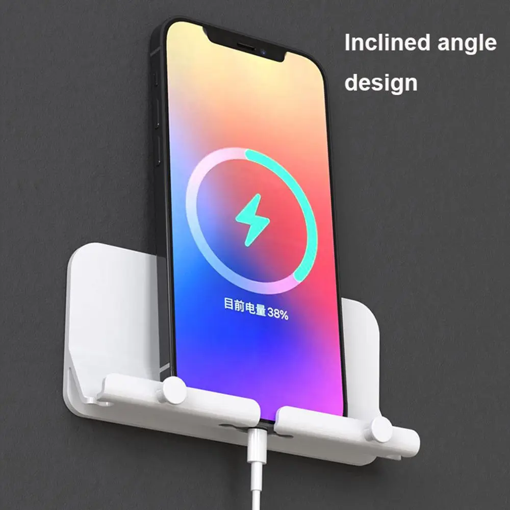 Hook Charging Adapter Cable Organizer Mount Bracket Mobile Phone Hanging Stand Wall Charger Holder