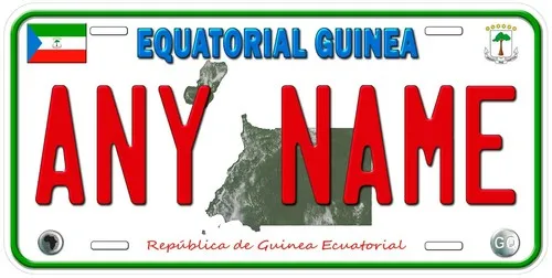 

Equatorial Guinea Custom Personalized Novelty Car License Plate