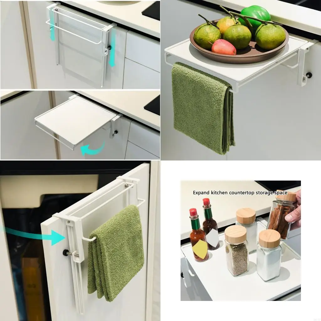 

964E Anti Drop Foldable Countertop Organizers Expandable Hanging Board For Small Spaces