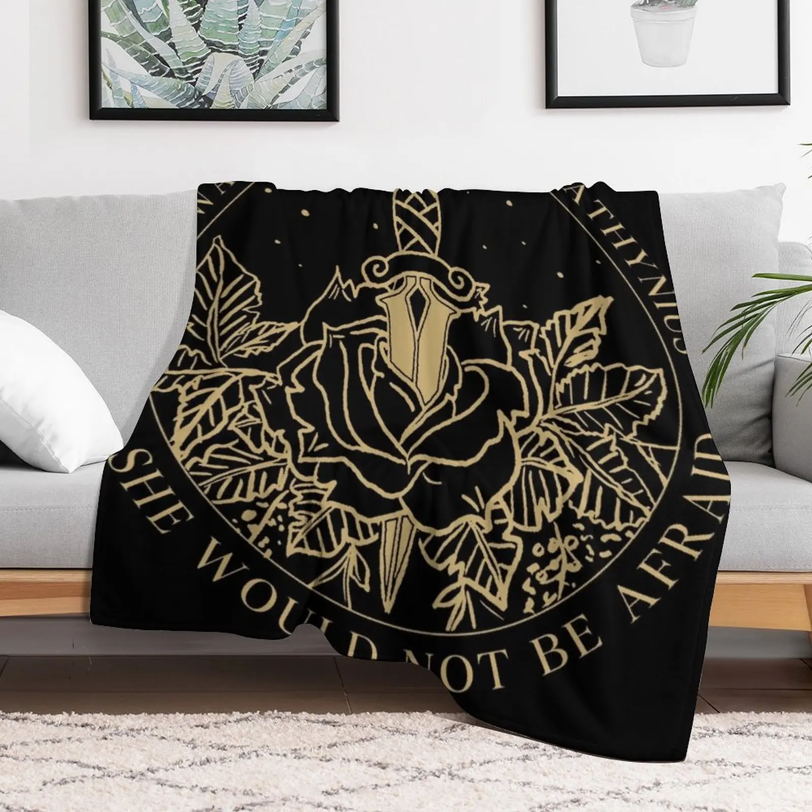 Aelin Galathynius - Throne of Glass Quote Throw Blanket warm for winter Soft Blankets