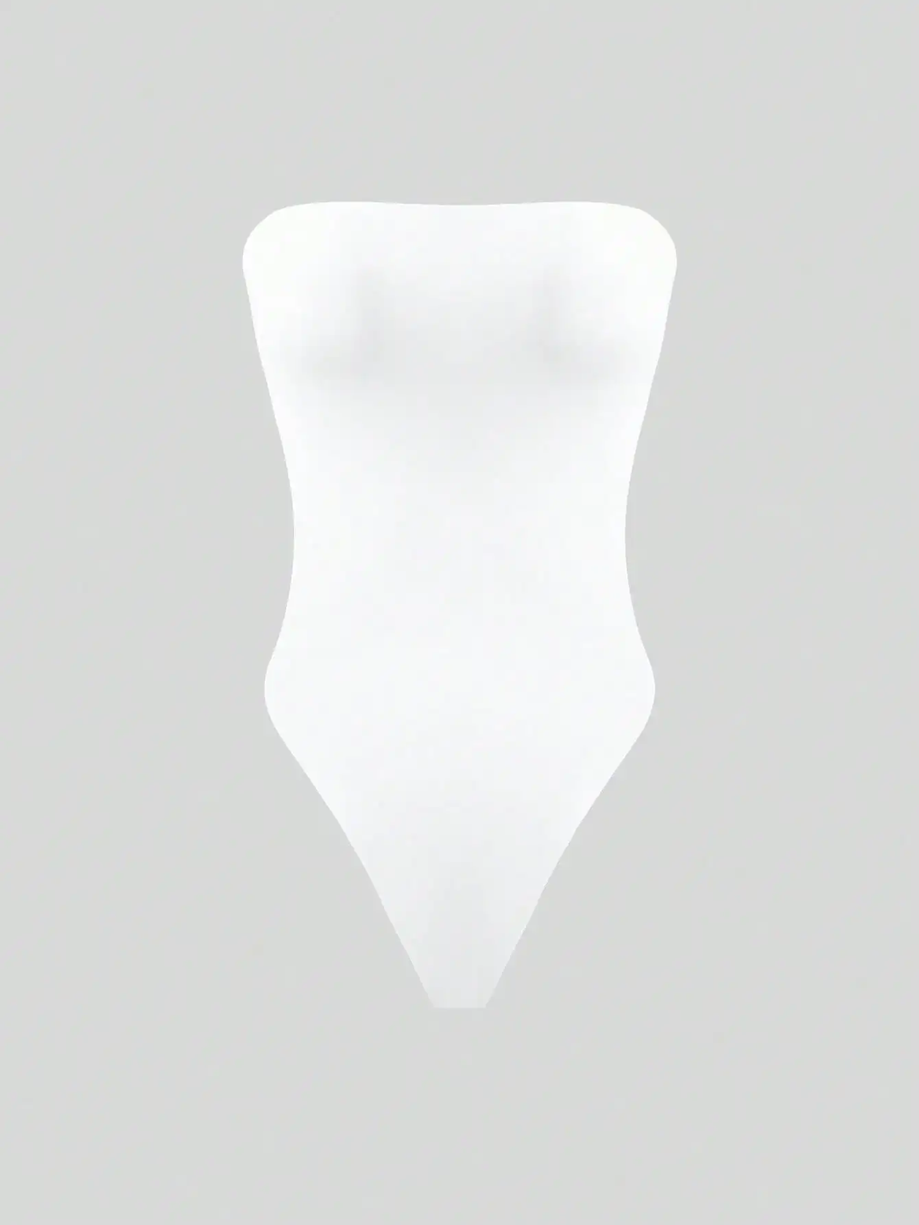 BWQ Women's Summer White & Black Elastic Double-Layer Fabric Casual Bodysuit, Minimalist Style For Daily & Holiday Wear