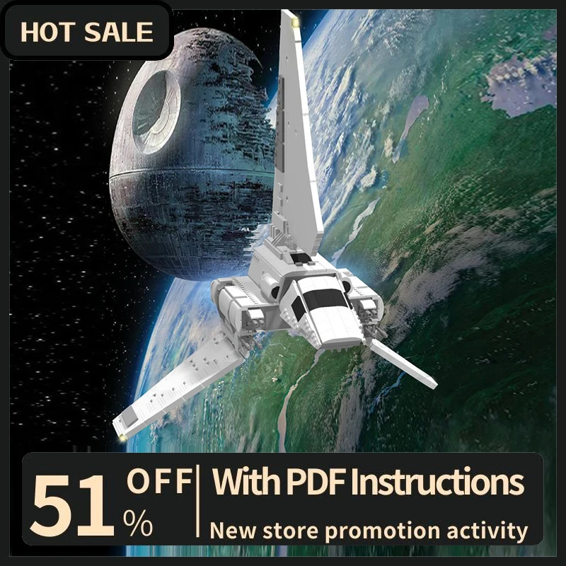 

Новый 2285 шт. знаменитый звездный боевой фильм Moc T-4A модель челнока строительные блоки Diy творческие идеи детские игрушки подарок на Рождество и день рождения