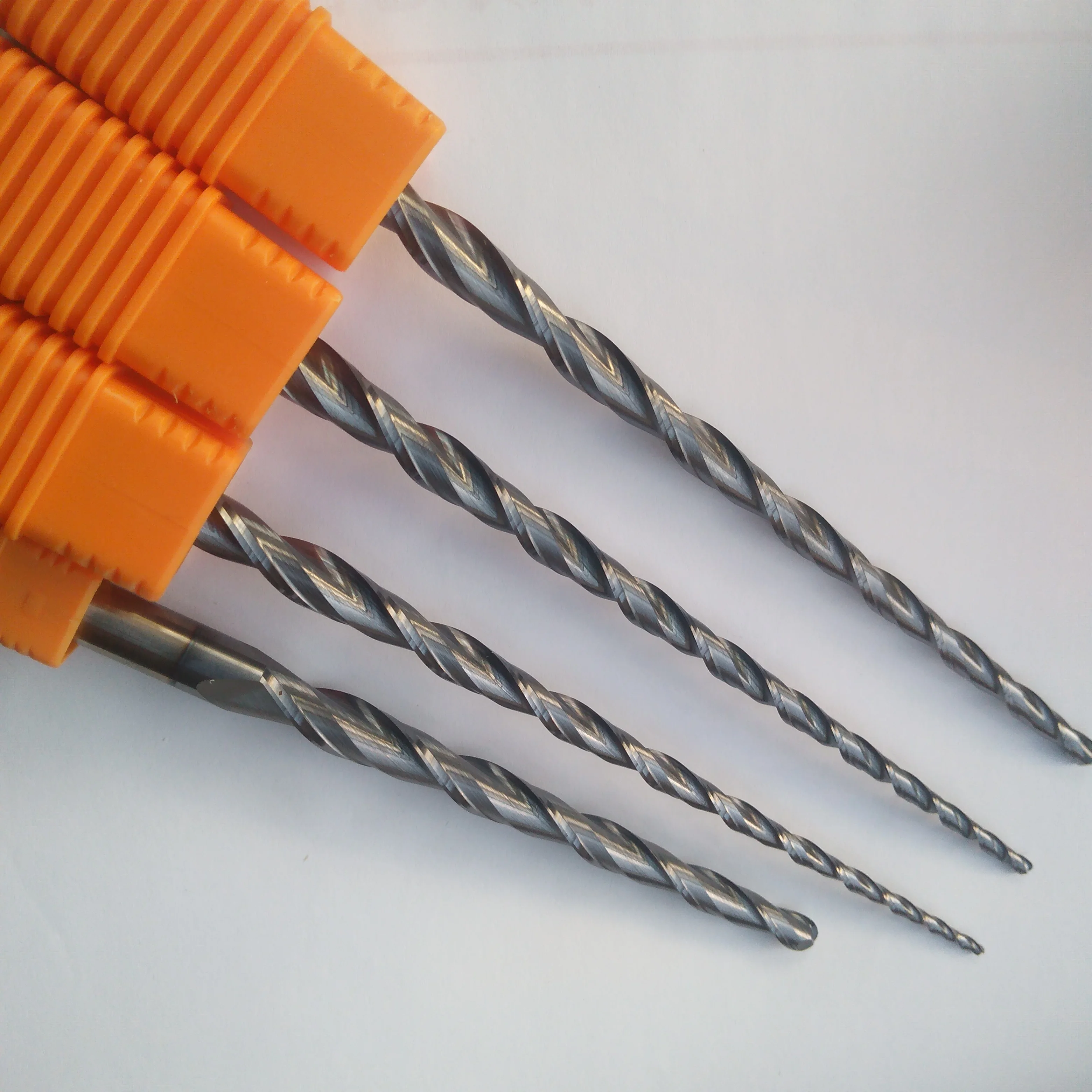 

1 шт. R1.5-R2.5-R3.0 *100 мм * D10*150L * 2F * HRC50 ZYYG сферические конические концевые фрезы фрезы с ЧПУ конус дерево металл фреза