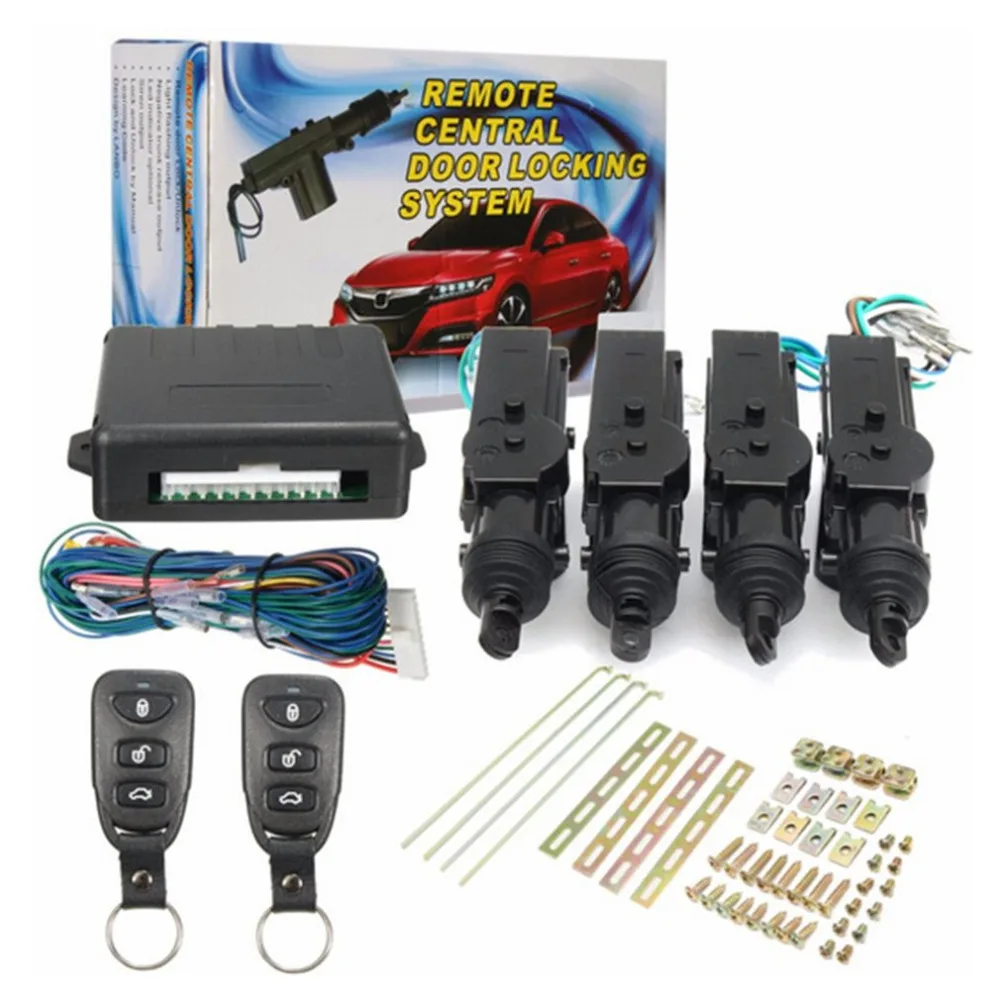 Car Remote Control Central Door Locking System Kits Universal DC 12V Vehicles Anti-theft Alarm Keyless Entry System