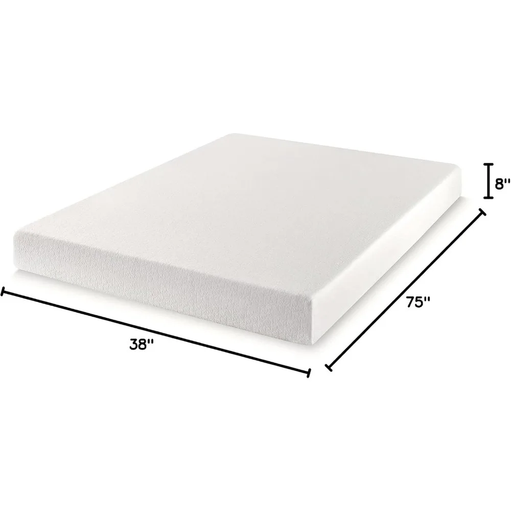 8-inch double mattress, green tea memory foam, white large mattress, soft and comfortable support, cool sleep