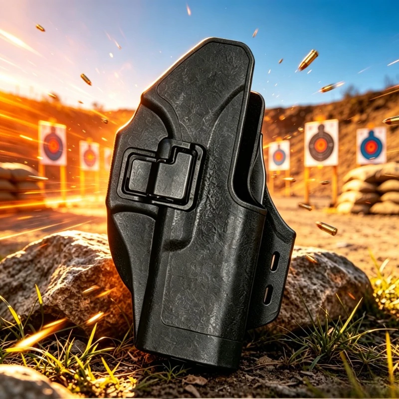 2026 NEW Quick Release Tactical Belt Carry Sleeve for G18 Polymer Outdoor Training Fast Pull Gear with 20mm Picatinny Accessory