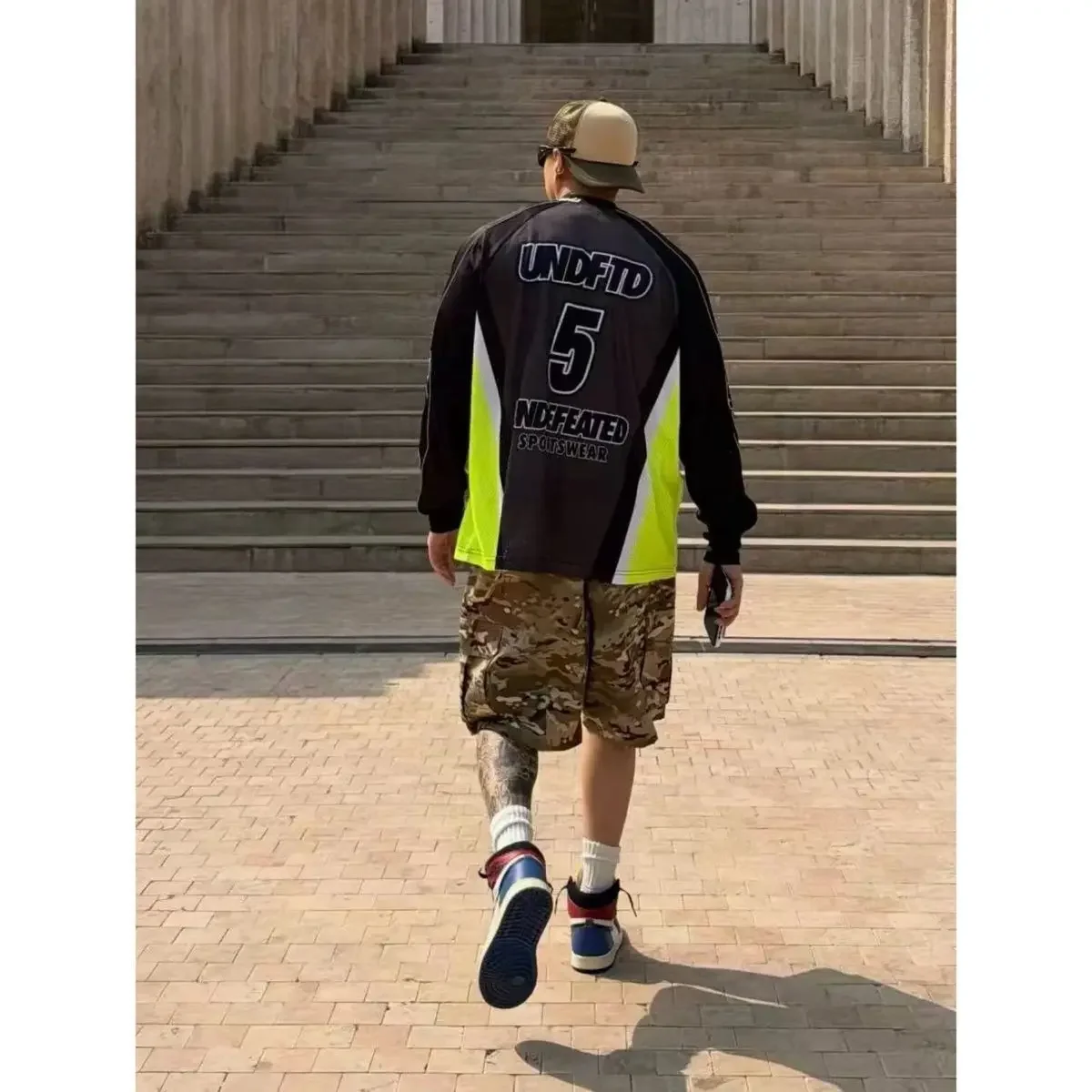 UNDEFEATED Five Strike Racing Jersey Long Sleeve 3M Reflective Mesh Colorblock Unisex