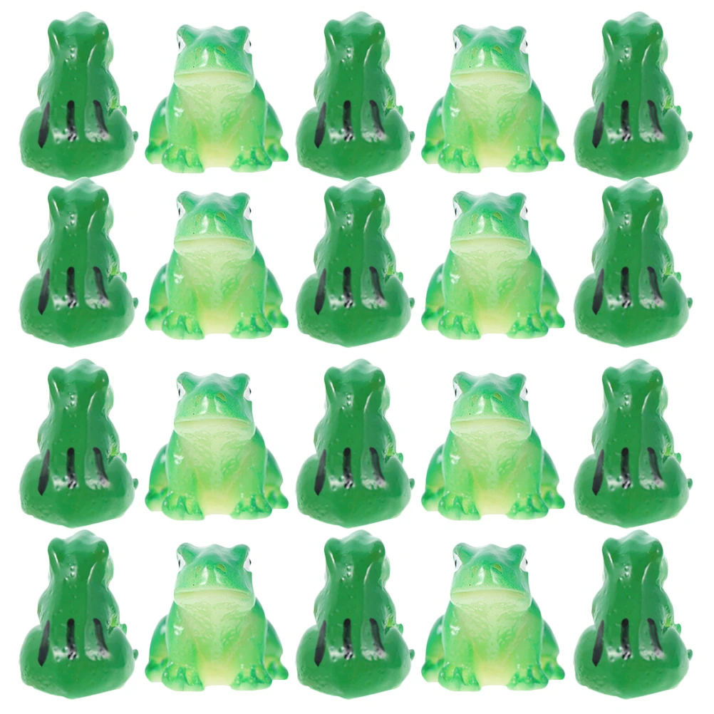 

25 Pcs Statue Ornaments Cute Frog Decorations Miniatures Small Statue Home Frog Decorations For Outdoor Planter Art