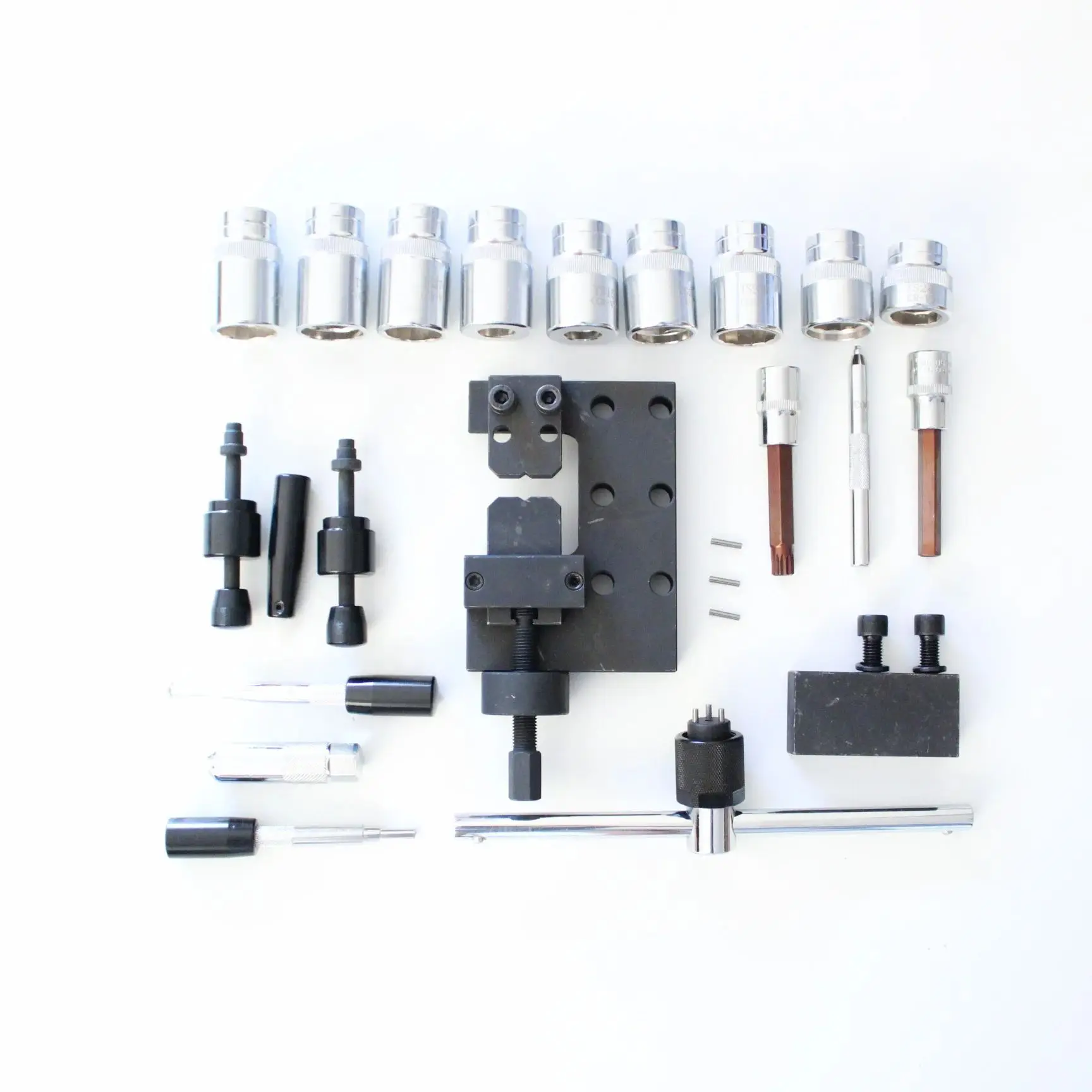 22pcs common rail injector disassemble tool diesel injector dismounting tools common rail repair tools