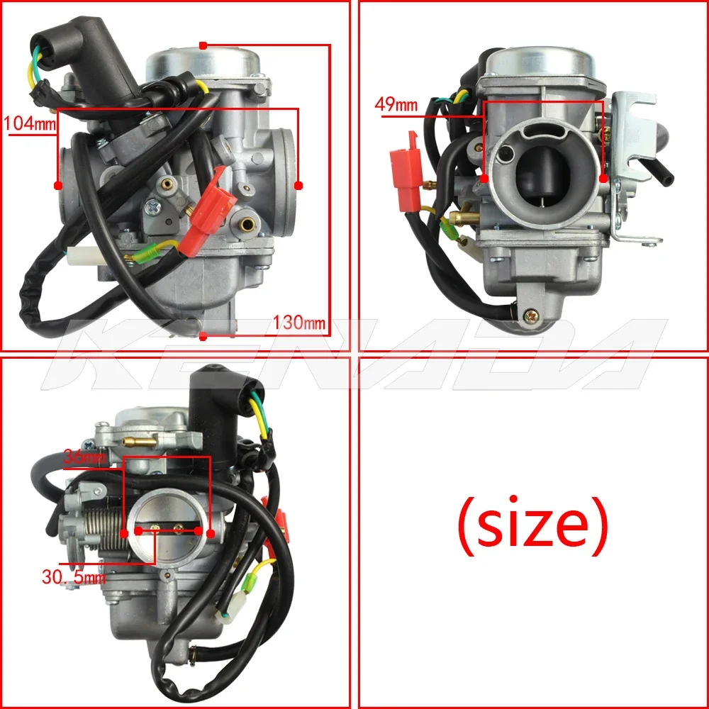 PD30J 30mm Carb Auto Choke Assy for CF250 172MM V3/V5 CH250 CN250 Fashion Elite Spacy Helix Fusion Spazio Master Sapero Bali 250