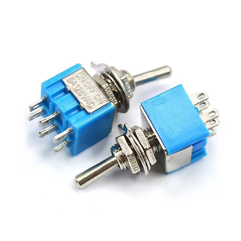 10PCS Toggle Switches Mini 3Pin 6Pin ON-ON/ON-OFF-ON ower Button Switch Car MTS-102 MTS-103 MTS-202 MTS-203