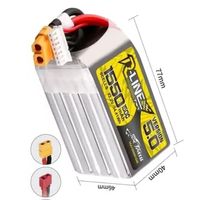 Tattu R-Line Version 5.0 V5 1200 /1400/1550mAh 150C 6S 22.2V Lipo Battery XT60 Plug FPV Racing Drone RC Quadcopter