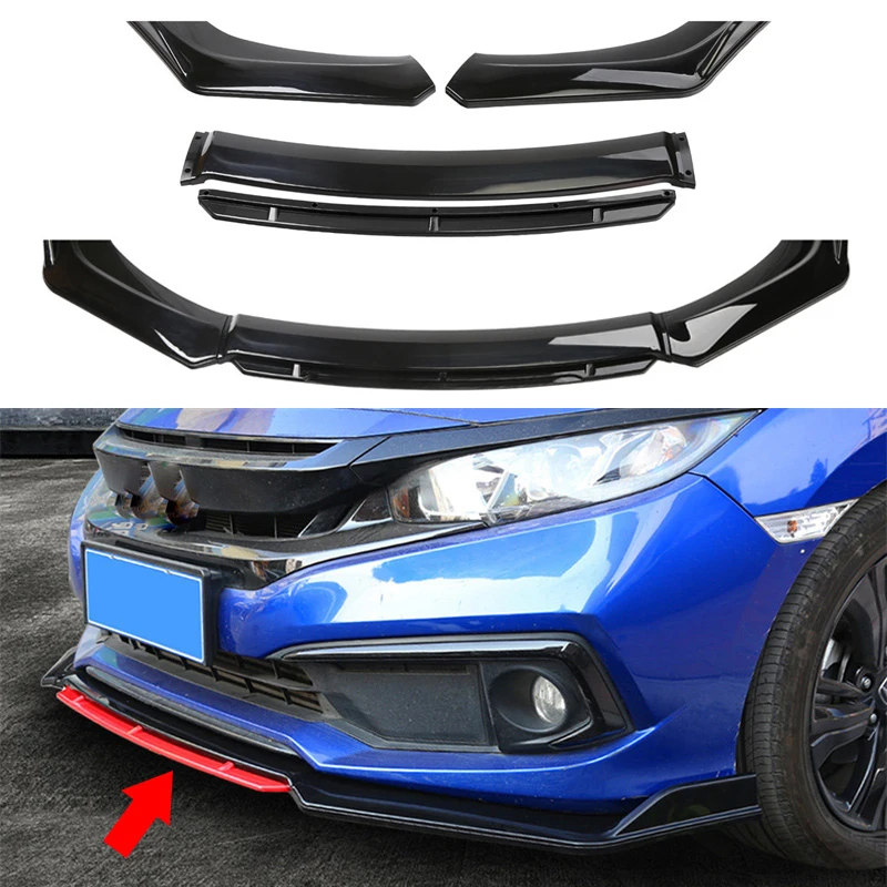 

Universal Car Front Lower Chin Bumper Lip Body Kit Spoiler Canard Splitter Diffuser Front Bumper Cover Lip Front Spoiler wings