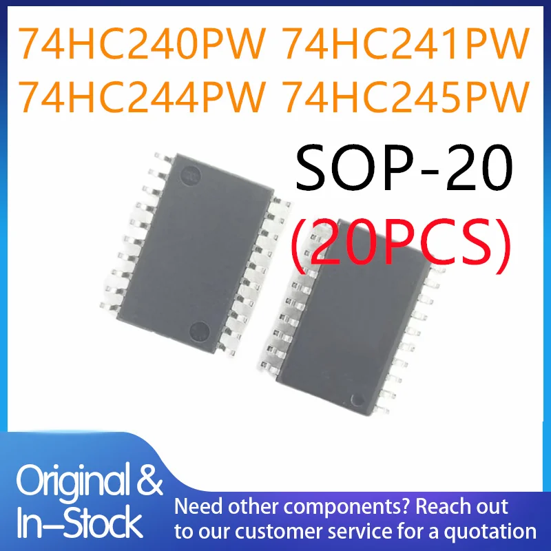 (20piece) 100% New 74HC240PW 74HC241PW 74HC244PW 74HC245PW 74HC240 74HC241 74HC244 74HC245 HC240 HC241 HC244 HC245 sop-20