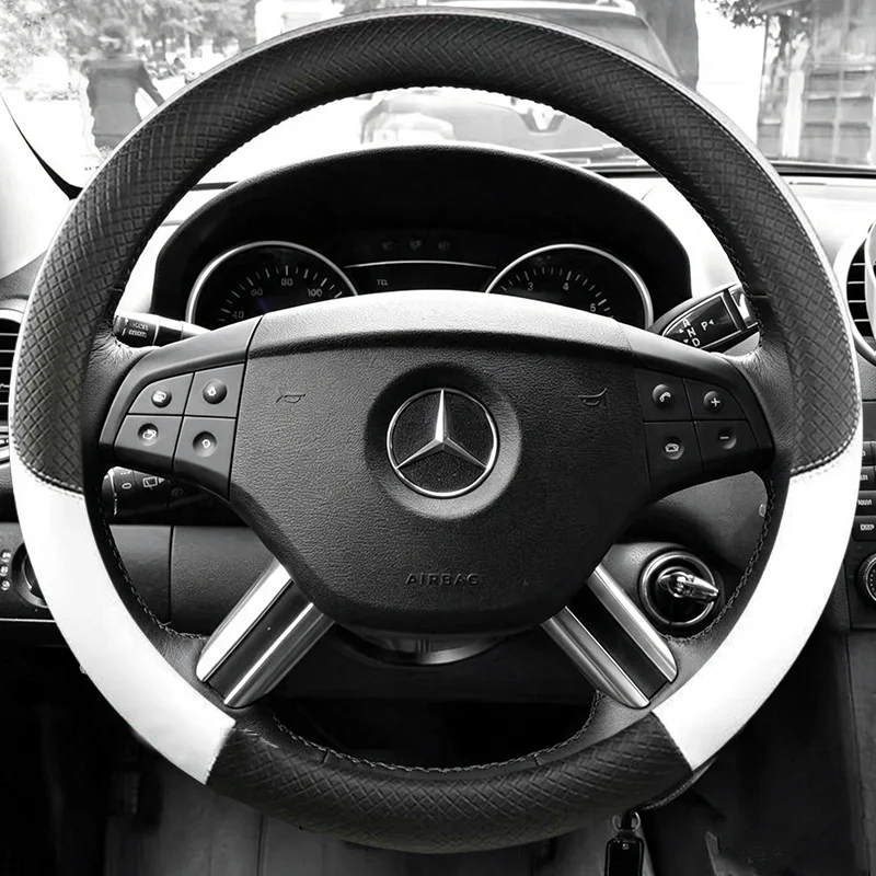 For Mercedes Benz M-Class Steering Wheel Cover  ML350 ML500 ML550 GL-Class GL320 GL450 GL550 R-Class R320
