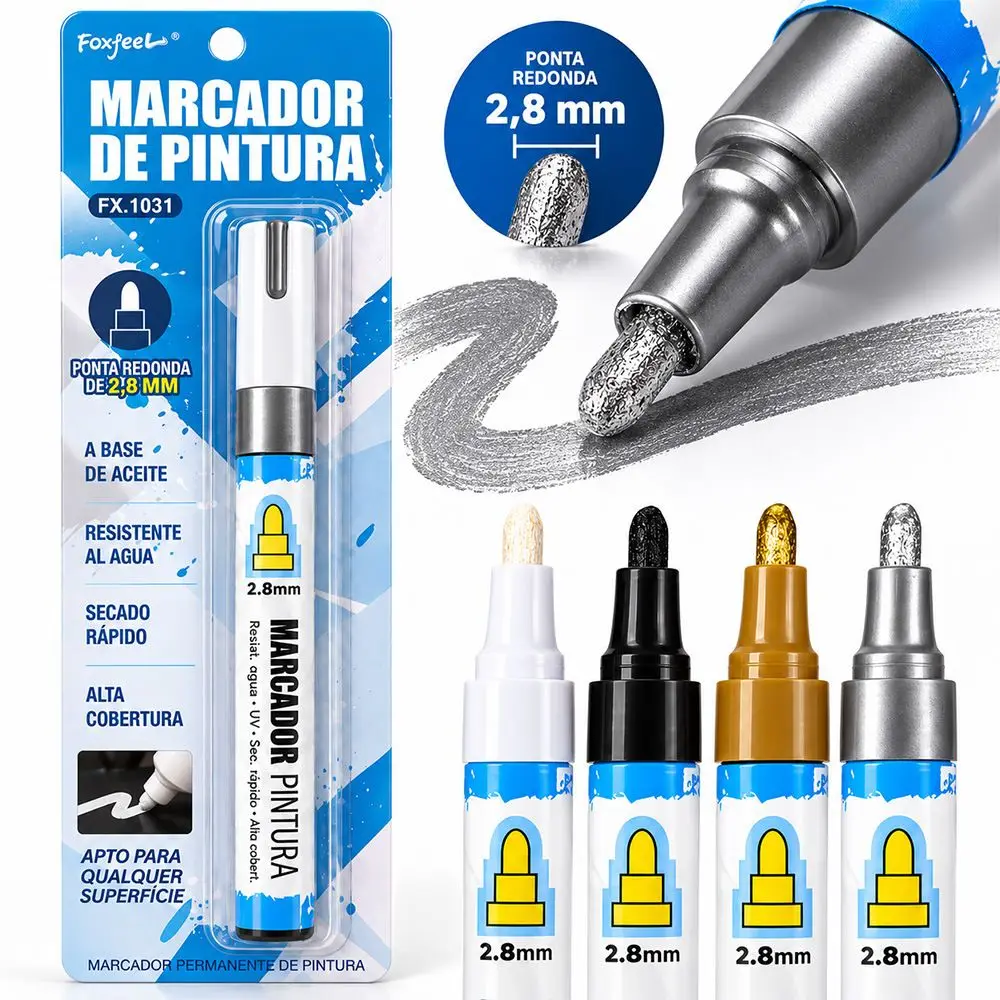 3mm Bold Tip Paint Markers Multi-Surface Multicolor Paint Marker Set Extra Large Capacity Quick-Drying Paint Pens