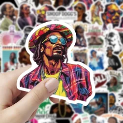 10/60pcs Hip Hop Rap Singer Doggy Dogg Stickers Fans DIY Laptop Bike Diary Phone Waterproof Wall Stationery Desk Decal Wholesale