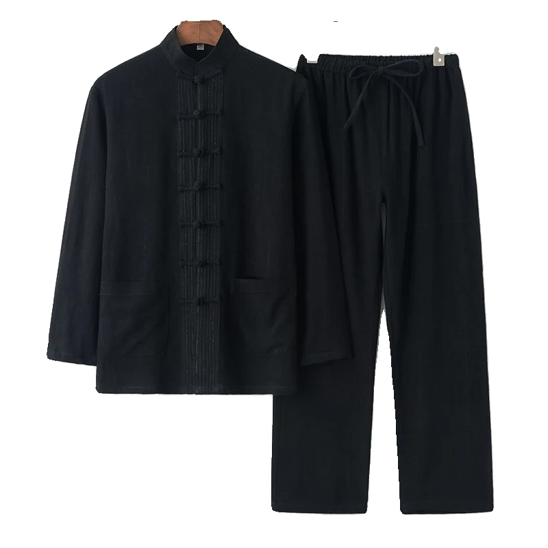 Hanfu masculino roupas chinesas para homens notícias ano calça superior hanfu kung fu roupas blusa festa masculino tang terno plus size M-XXXXXL