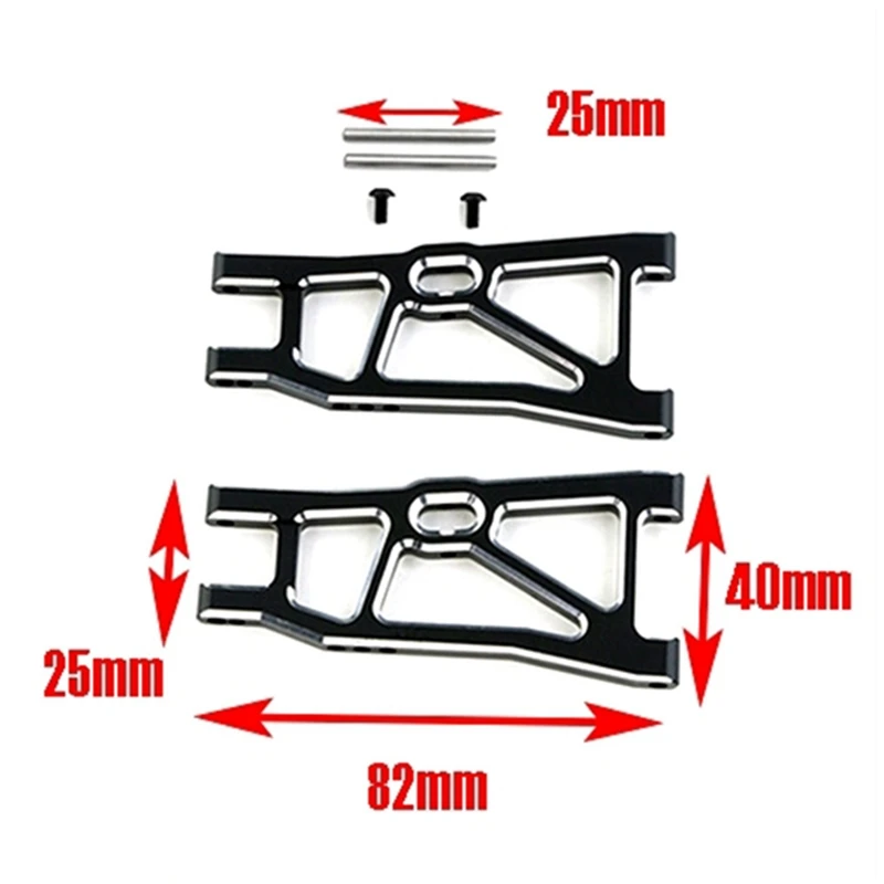 Zestaw metalowych przednich i tylnych wahaczy do ZD Racing DBX-10 DBX10 1/10 RC Car Ulepszenia Części Akcesoria