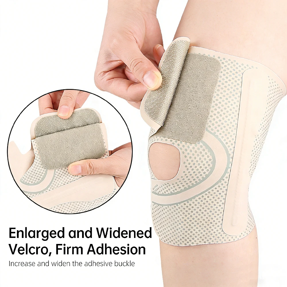 1PCS Thin Knee Brace for Women Man,Compression Knee Sleeve & Side Stabilizers Support for Meniscus Tear,Weightlifting,Arthritis