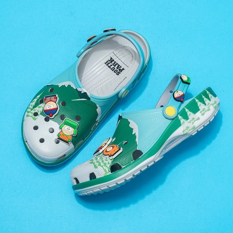 

Couple anti-slip sandals, fashionable green slippers suitable for outdoor wear