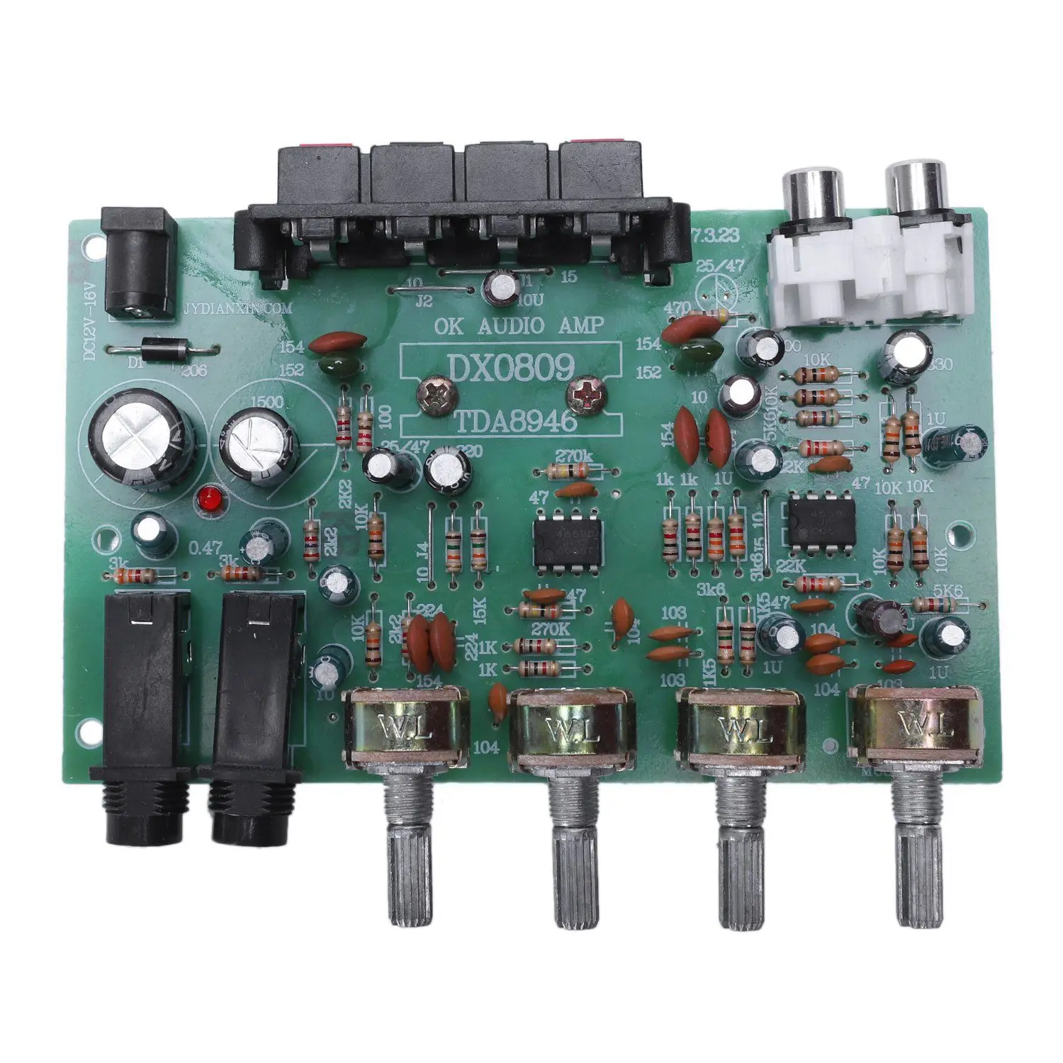 Tda8944 2.1 Amplifier Board Audio 30X2W Sound Amplifier Tone Board Dc12V With Microphone