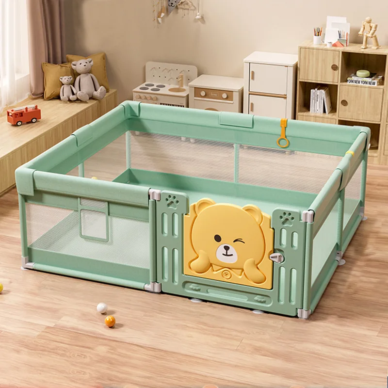 Baby Playpen Portable Foldable Safety Gate Indoor Toddler Play Yard Home Safety BPA Free 6 Panel Easy Setup Fence Baby Fence