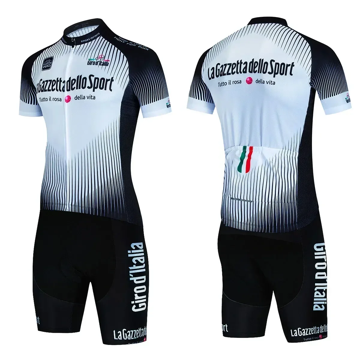 Tour of Italy Bicycle Clothes Cycling Jersey Set Summer Road Bike Short Sleeve Cycling Clothing Men Mtb Jersey Set Sport Wear