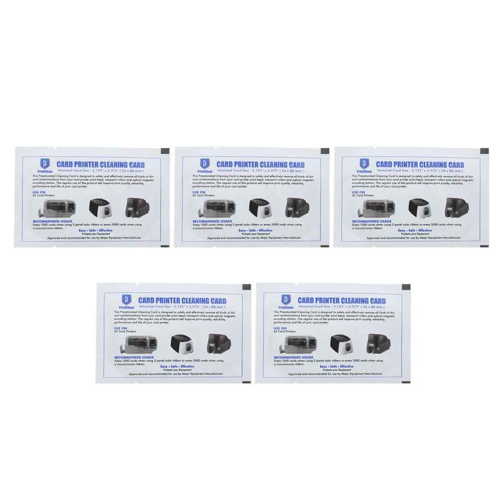 Cartão De Limpeza Terminal Pos, Cartões De Crédito Terminal, Máquina Reutilizável, Limpadores De Pvc, 5 Pcs