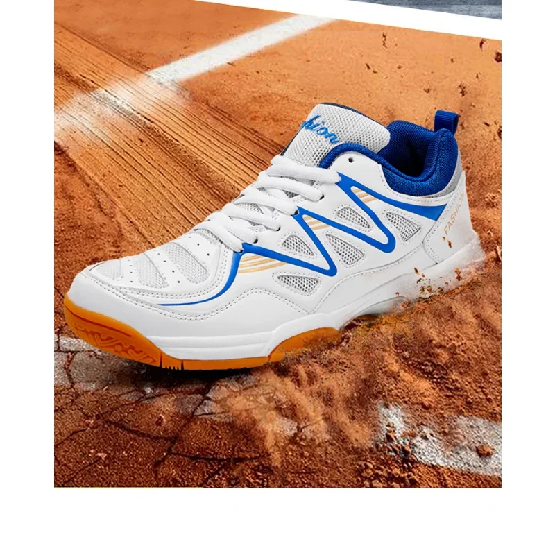 New Men\'s Table Tennis Shoes 2024 Fashion Badminton Breathable Sneakers Outdoor Climbing Shoes Student Competition Training Shoe