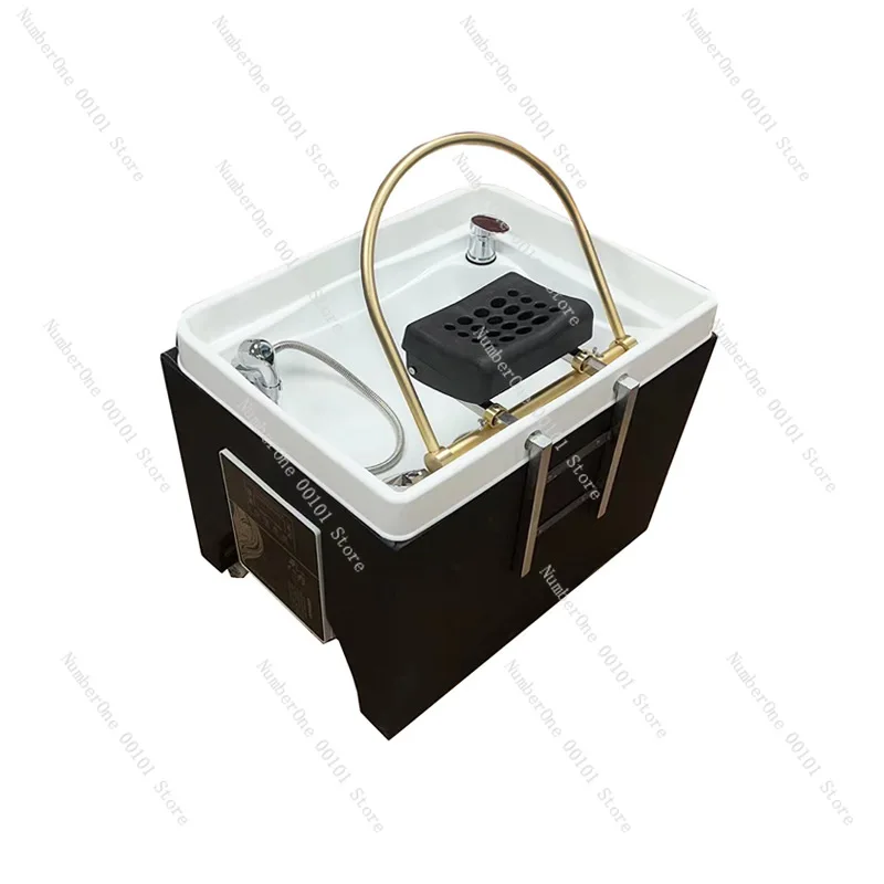 

Mobile Head Treatment Basin Water Circulation Shampoo Bed Beauty, Hairdressing, and Barber Shop Shampoo Rack