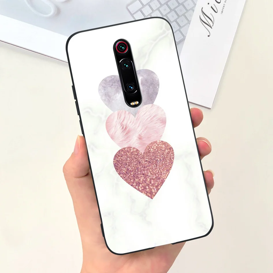 For Xiaomi Mi 9T Case Mi 9T Pro Phone Back Cover Fashion Flower Slim Soft Silicone Funda For Xiaomi Redmi K20 Pro Mi9T K 20 Capa