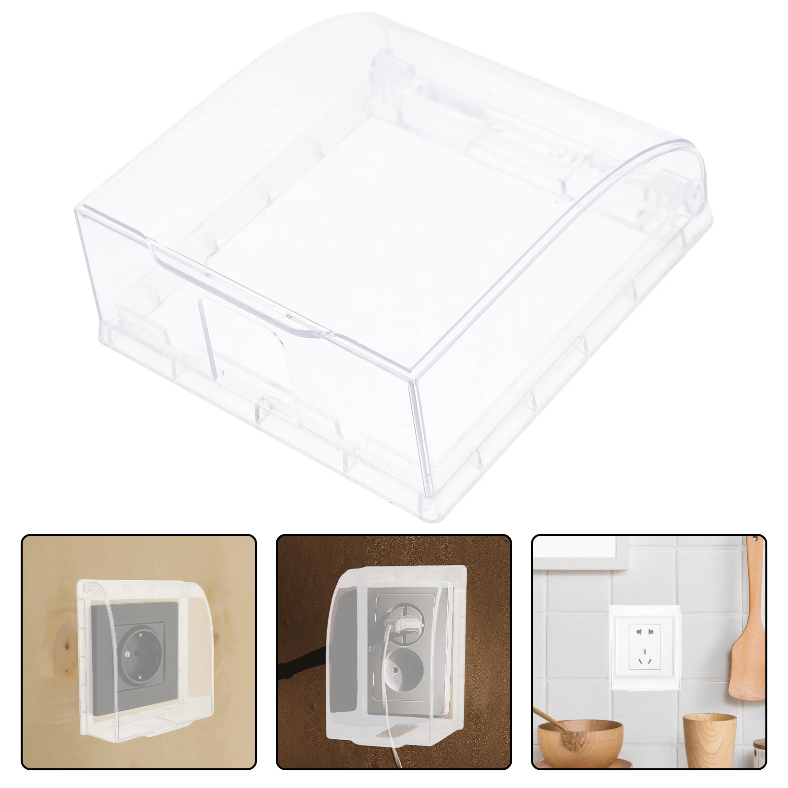 

Weatherproof 86 Type Switch Socket Cover Outdoor Electrical Box Waterproof Protection Kitchen Proof Dirt Resistant Stylish