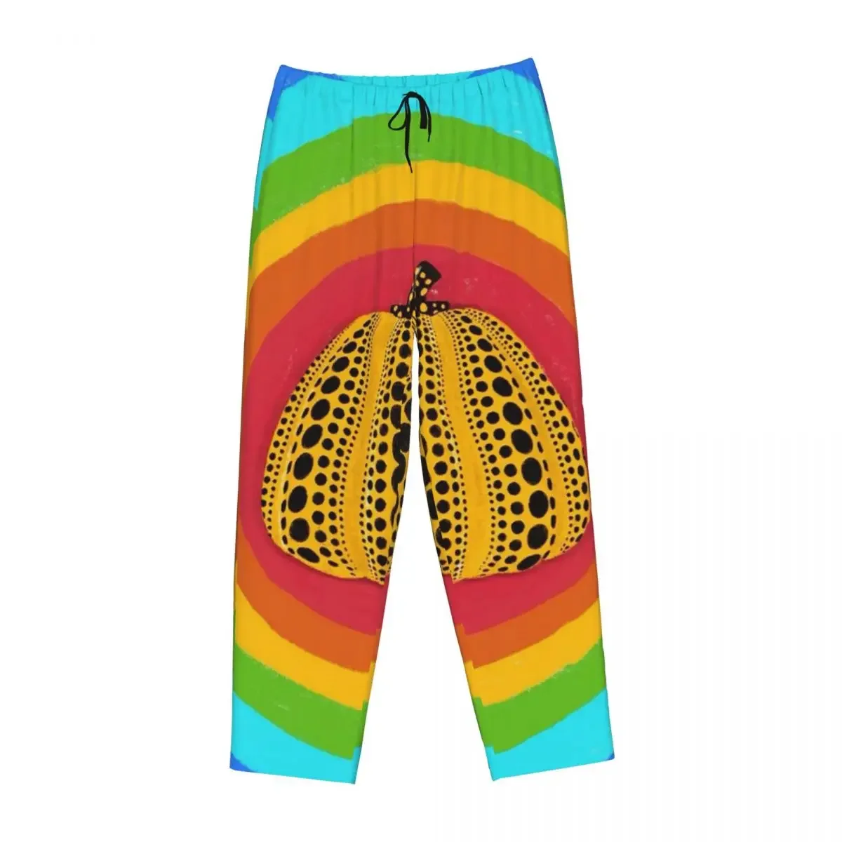 Custom Yayoi Kusama Abstract Painting Women Pajama Pants Lounge Sleep Sleepwear Bottoms with Pockets